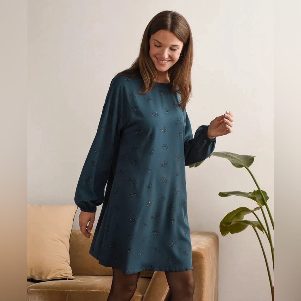 2/$15 Iris Blue Drop Shoulder Dress XL by From Rachel